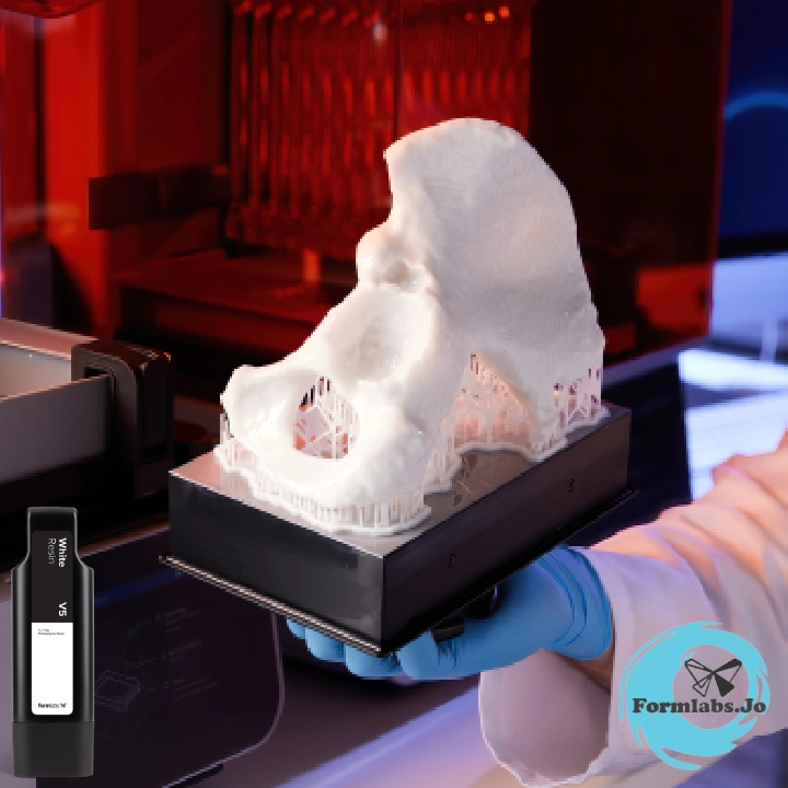 White Resin Medical resin for 3D Printers from fromlabs Jordan JODLU Compnay Jordan