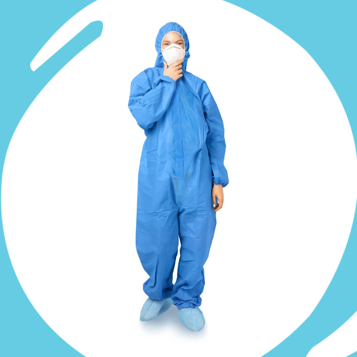 Coverall-blue Medical use غطاء كامل لون ازرق